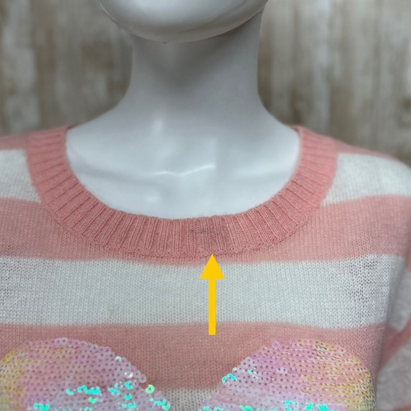 Wildfox White Label Bridgette Lakehouse Heart Sweater NWT [1815] - Picture 9 of 9